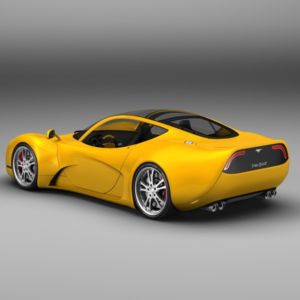concept car 3d lwo - Free Spirit Concept Car by Ideas Unlimited